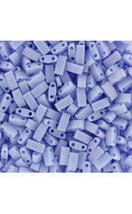 Miyuki half tila 5x2.4mm beads - Matted light periwinkle ab HTL-494FR